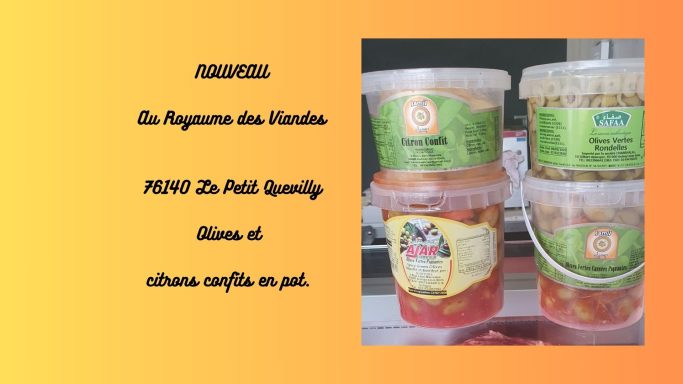 Olives et citrons confits en pot Olives et citrons confits en pot